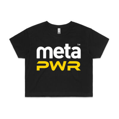 MetaPWR Dark Crop Tee Thumbnail